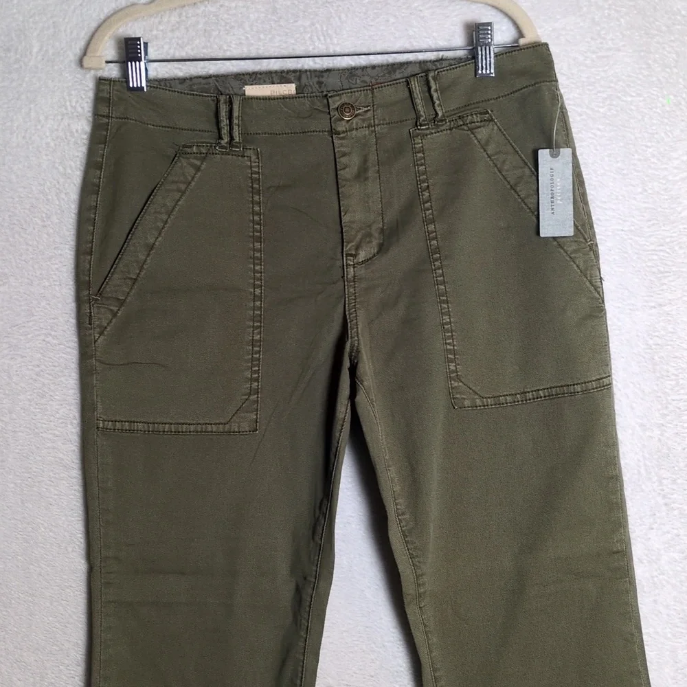 PILCRO Anthropologie Womens Olive Green Waist 29 Petite - Picture 2 of 10